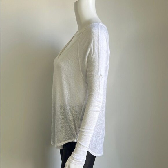 Rails Aden Long Sleeve Tee in White - XS - Picture 4 of 11
